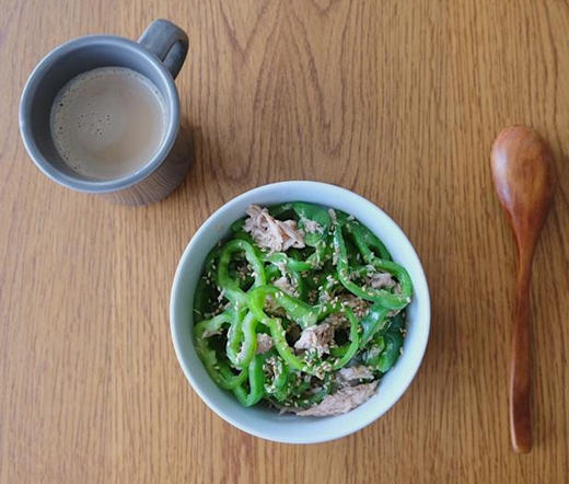 专门为上班族准备的微波炉版青椒丼做法