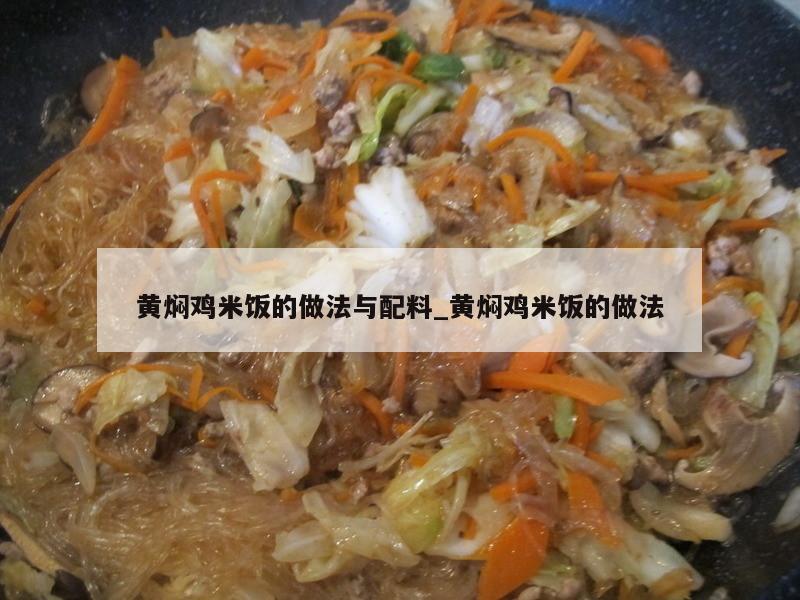 黄焖鸡米饭的做法与配料_黄焖鸡米饭的做法