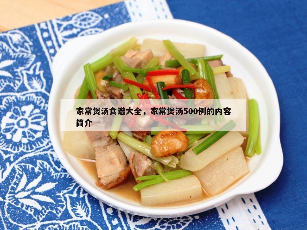 家常煲汤食谱大全，家常煲汤500例的内容简介