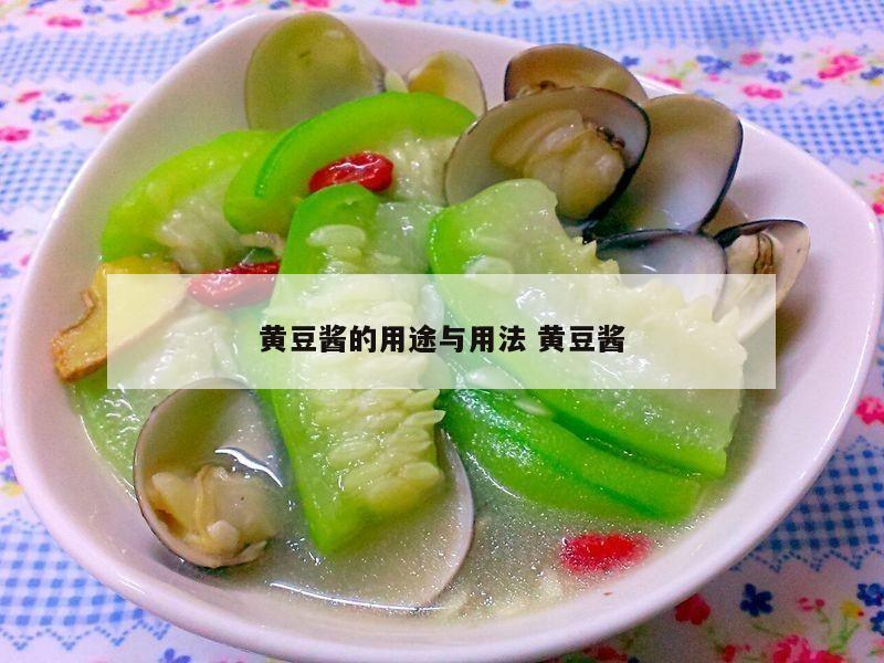 黄豆酱的用途与用法 黄豆酱