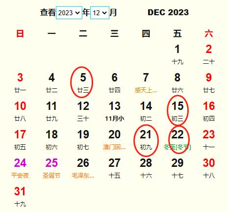 黄历2019年12月黄道吉日